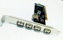 FRIWOL Pci USB Card 4+1 USB Port PCI High Speed USB 2.0 Adapter Card....
