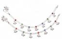 Frolics India  Multicoloured Stone Hanging For Kids 3 to 8 Years Alloy Anklet  (Pack of 2)...