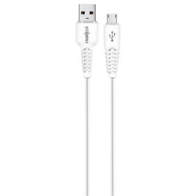 FRONTECH 17W / 3.4A Super Fast Charging 1M PVC USB to V8 Data Cable (1039 - White)