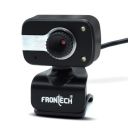 FRONTECH 2252 Digital Zoom Webcam with Full Stereo Dual Built-in Mics, 480 Pixel CMOS Camera - Black & Silver...