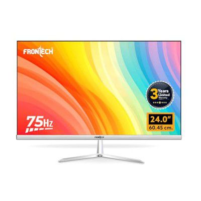 FRONTECH 24 Inch Ultima Series LED Monitor | Refresh Rate 75 Hz,IPS Panel (MON-0062,White)