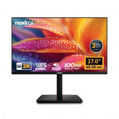 FRONTECH 27" QHD 2K Gaming Monitor, 3-Year Warranty (MON-0052P)