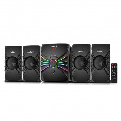 FRONTECH SW-0151 4.1 Channel Multimedia Speaker 60W (Bluetooth 5.0, USB/BT/FM, LED Display, Surround Sound, Black)