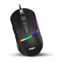 FRONTECH - Ergonomic Gaming Mouse | 7200 DPI | 6-Button Control | Silent Click | 1.5M Braided Cable. (MS-0104)...