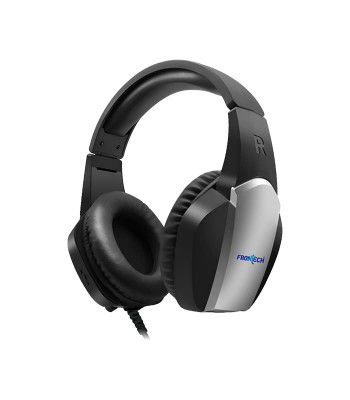 FRONTECH Gaming Headphone with Omni-Directional Microphone | RGB Lighting Effect | USB & 3.5mm Jack Connectivity | Zero Latency | Anti-Pull PVC Cable | Adjustable Microphone | (HF-0010,Black)