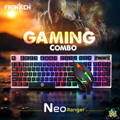 Frontech KB-0040P Wired Gaming Keyboard and Mouse Combo