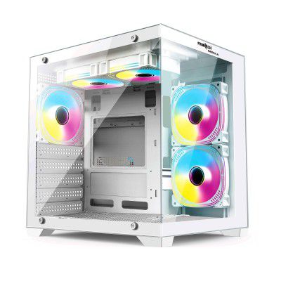 Frontech Nebula Gaming Computer Cabinet | Mid-Tower PC Case | (FT-4290, White)