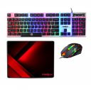 Frontech Neo Ranger 3-in-1 Gaming Combo – RGB LED Backlit 104-Key Keyboard,  (KB-0040PC)...