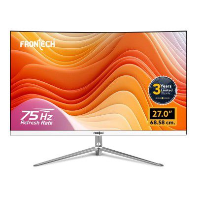 FRONTECH Ultima Series 27" Curved LED Monitor (MON-0085, White)