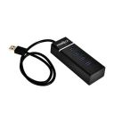FRONTECH Universal USB 2.0 4-Port Hub, Black| 1-Year Warranty...