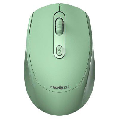 FRONTECH Wireless Mouse MS-0040 | USB 2.0 Interface | 2.4GHz Connectivity | 1600 DPI Resolution | Lightweight Design, Green
