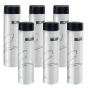 Frosty Plastic Food Grade Fridge Round Bottle Gift Set(6 pieces,1L,Black floral design)...