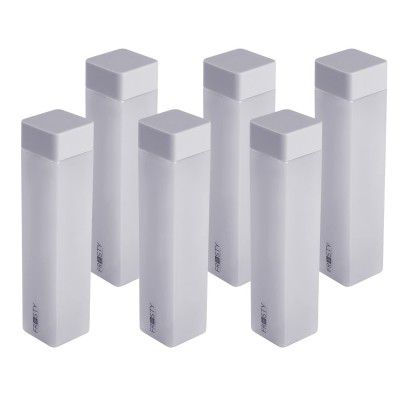 Frosty Plastic Food Grade Fridge Square Water Bottle Gift Set(6 pieces, 1L,Grey) | 950 milliliter