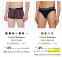 Fruit of the Loom Men's Innerwear @ Minimum 50% Off...