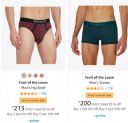 Fruit of the Loom Men's Innerwear @ Minimum 35% Off + Buy 4 Get Extra 25% Discount...