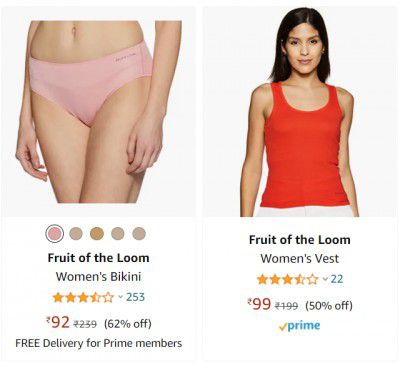 Fruit of the Loom Women's Bikini starting at 94% off