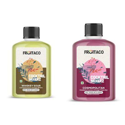 Fruitaco Whiskey Sour Cocktail Mixers - Finely Crafted Non-Alcoholic 300ml 