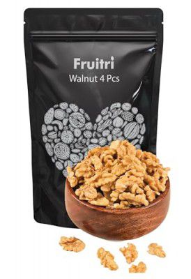 Fruitri Dried Walnut kernels, Without Shell, 4pcs Akhrot Giri, 200g