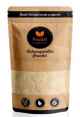 Fruitri Organic Ashwagandha root Powder, fight anxiety and stress (200 Grams)