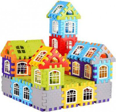 FTAFAT Happy House Building Blocks, Learning/Educational Puzzle Toy,Best Gift for Kids  (Multicolor)