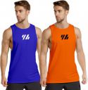 FTX Men Round Neck Printed Multicolor Sports Vest ...