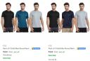 FTX Mens T-Shirt Pack of 3 Starting @ ₹339...