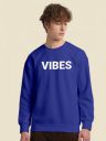 FTXTypography Printed Round Neck Long Sleeves Fleece Pullover Sweatshirt...