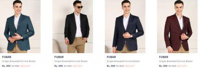 Fubar Men's Blazer Starts @999