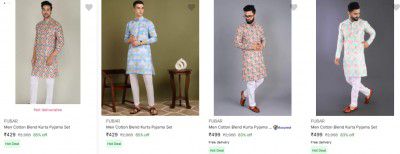 Fubar Men's Ethnic Sets Upto 86% Off