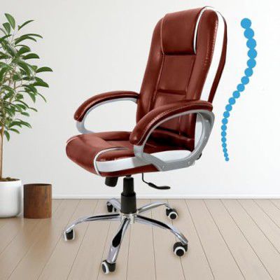 FUGO FG20BN Ergonomic High Back Office Chair,Adjustable Height,Cushioned Back&Seat,Tilting Mechanism,Heavy-Duty Metal Base,Dual Nylon Casters,Comfortable Desk Chair for Work,Gaming,3-Year Warranty.