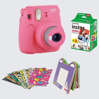 FujiFilm Instax Camera Mini 9 Bundle Pack