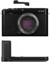 FUJIFILM X-Series X-E4 Mirrorless Camera Body with Accessories - Metal Hand Grip (MHG-XE4) and Thumb Rest (TR-XE4)...