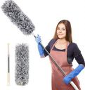 Fulminare Microfiber Feather Duster Bendable & Extendable Fan Cleaning Brush with 100 inches (Standard)...