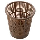 Fun Homes Mesh Dustbin|Plastic Open Garbage Basket|Portable Round Trash Can for Kitchen|Office|College|5 Liter (Brown)...