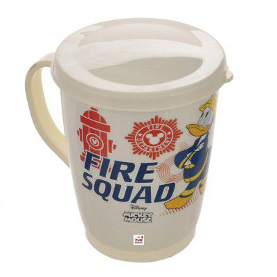 Fun Homes Mickey Mouse & Friends Printed Coffee/Tea Mug with Lid (Cream)