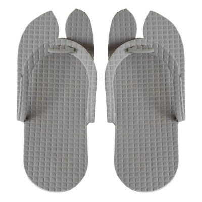 Fun Homes Rubber Bathroom Slipper for Men & Women 1 Pair (Grey) 54FH4200.