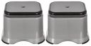 Fun Homes Ultra 10 Multiuses Portable, Lightweight, Strong, Durable Plastic Bathroom/Step/Sitting Stool, Patla- Pack of 2 (Grey)-46FH0147, Standard...