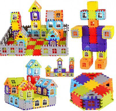 FunBlast Building Blocks for Kids (72 Pieces Blocks)