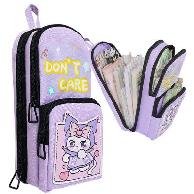 FunBlast Pencils Cases for Girls (Purple-B)