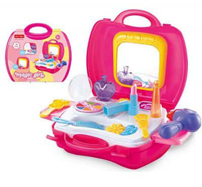 FunBlast Pretend Play Cosmetic and Makeup Toy Set Kit for Girls & Kids, Beauty Salon Toys
