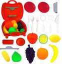 FunBlast Realistic Fruit Toy for Kids Pretend Play Toy for Girls Kitchen Toy for Kids - (22 Pcs; Multicolor)...