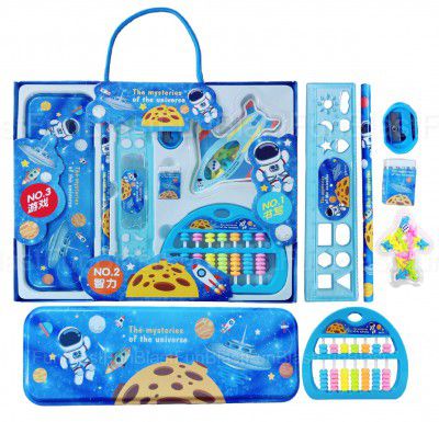 FunBlast Space Theme Stationery Set For Kid -School Stationery Supplies, Kawaii Stationery Set