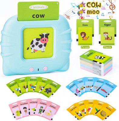 FunBlast Talking Flash Cards -112 Double Sided Card (Blue)