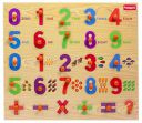 Funskool- Number (16pcs) Wooden Puzzle for Toddlers 1234 Ages, 123 Puzzle Shape & 6 Numerical Operators Learning Puzzles Game Toy for Kids 3 Years & Above with Puzzle Board....