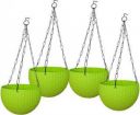 Funtastik Plant Container Set  (Pack of 4, Plastic)...