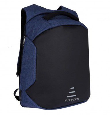Fur Jaden 20L Navy Anti Theft Bag 15.6 Inch Laptop Backpack with USB Charging Port