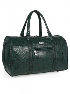 Fur Jaden 35L Vegan Leather Textured Duffle Holiday Weekender Travel Backpack for Men Women