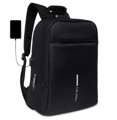 FUR JADEN Anti Theft Number Lock Backpack Bag with 15.6" Laptop Compartment