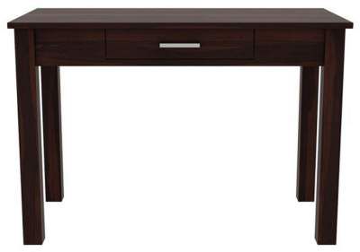 Furinno Sheesham Wood Writing Study Desk Computer Table for Home and Office with 1 Drawer (Walnut Finish)