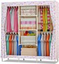 Furn Central PP Collapsible Wardrobe (Finish Color - Warm Flowers, DIY(Do-It-Yourself))...
